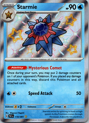 Starmie [119/091] - (Paldean Fates) Holofoil