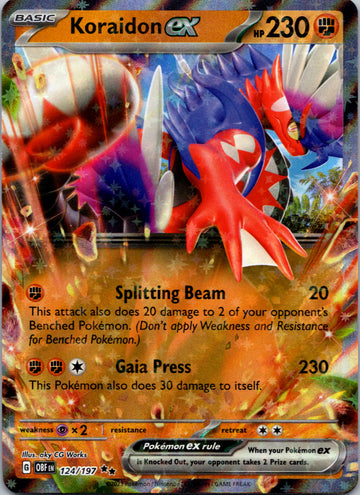 Koraidon ex (124/197) [Scarlet & Violet: Obsidian Flames]