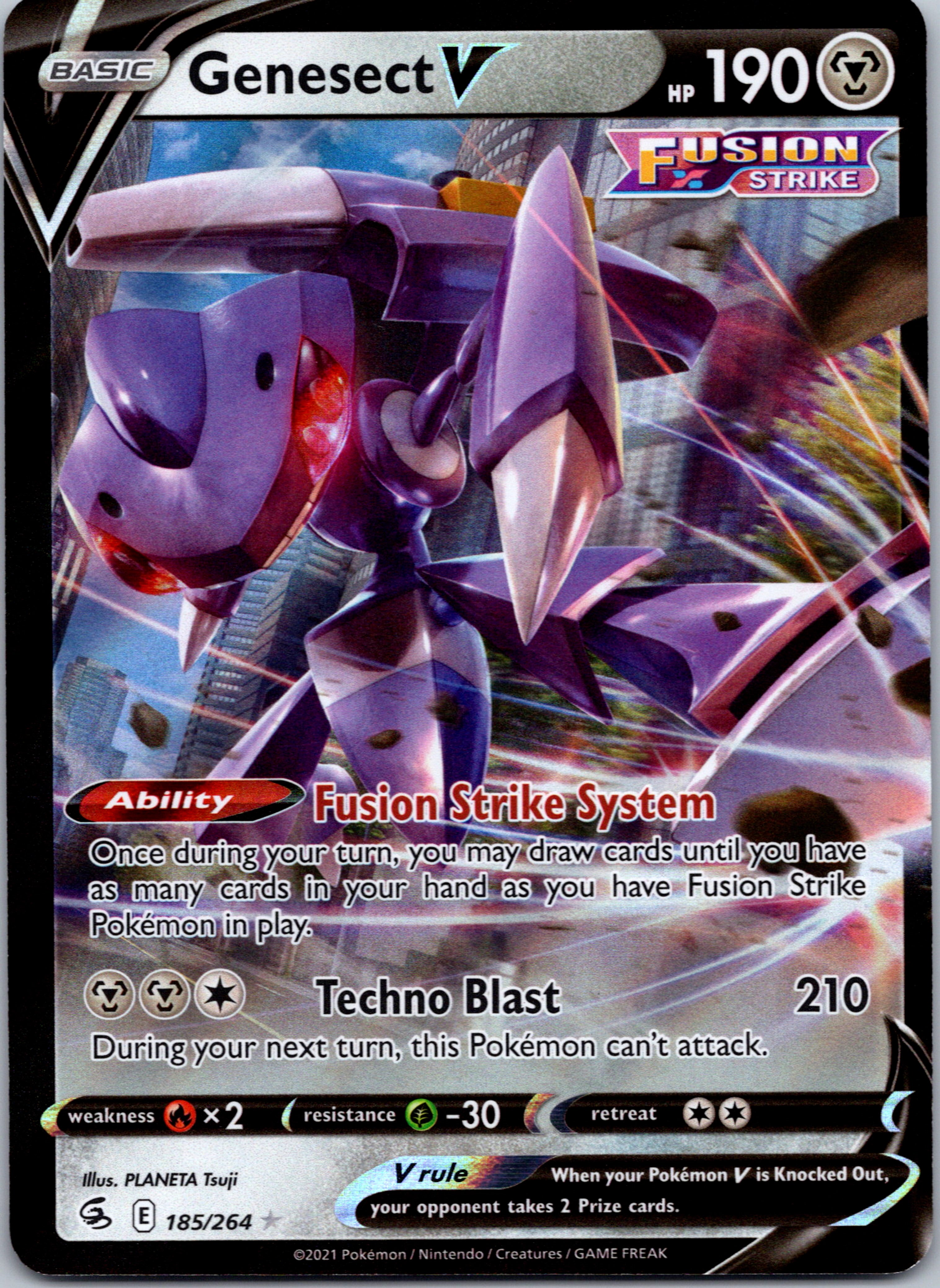 Genesect V (185/264) [Sword & Shield: Fusion Strike]