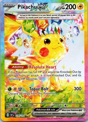 Pikachu ex [238/191] - (Surging Sparks) Holofoil
