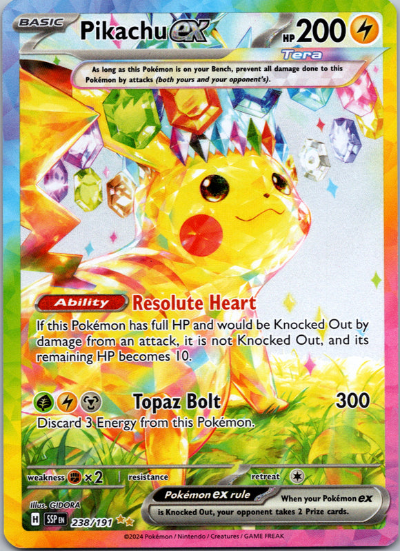 Pikachu ex [238/191] - (Surging Sparks) Holofoil