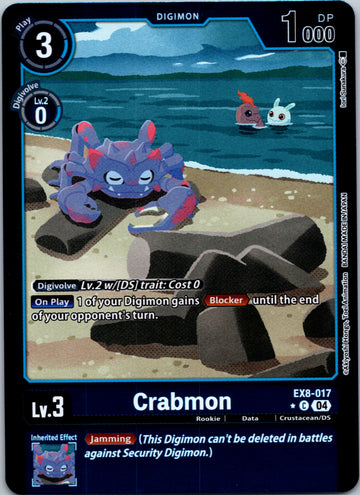 Crabmon (Limited Foil) [EX8-017-C] [Chain of Liberation] Foil