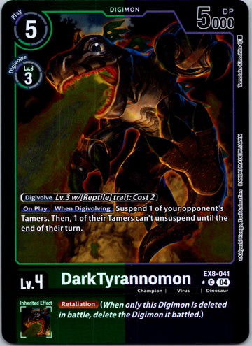 DarkTyrannomon (Limited Foil) [EX8-041-C] [Chain of Liberation] Foil