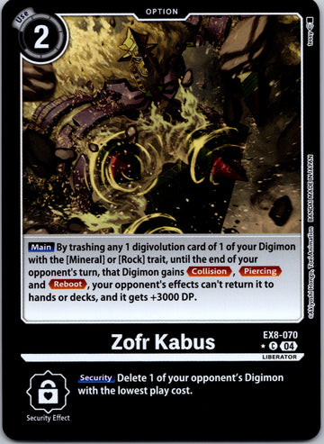 Zofr Kabus (Limited Foil) [EX8-070-C] [Chain of Liberation] Foil