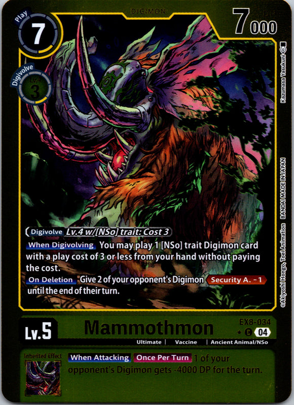Mammothmon (Limited Foil) [EX8-034-C] [Chain of Liberation] Foil