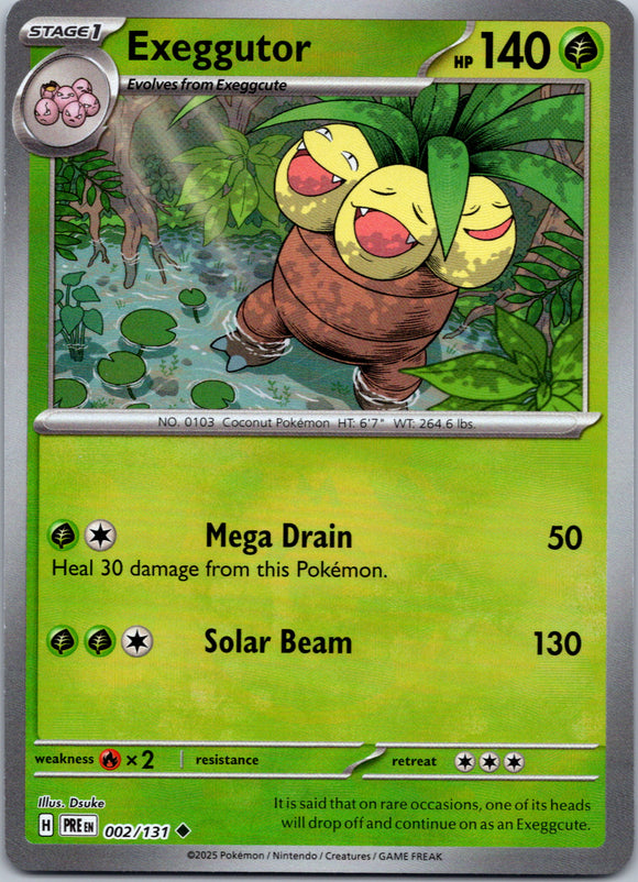 Exeggutor (Master Ball Pattern) [002/131] - (Prismatic Evolutions) Holofoil