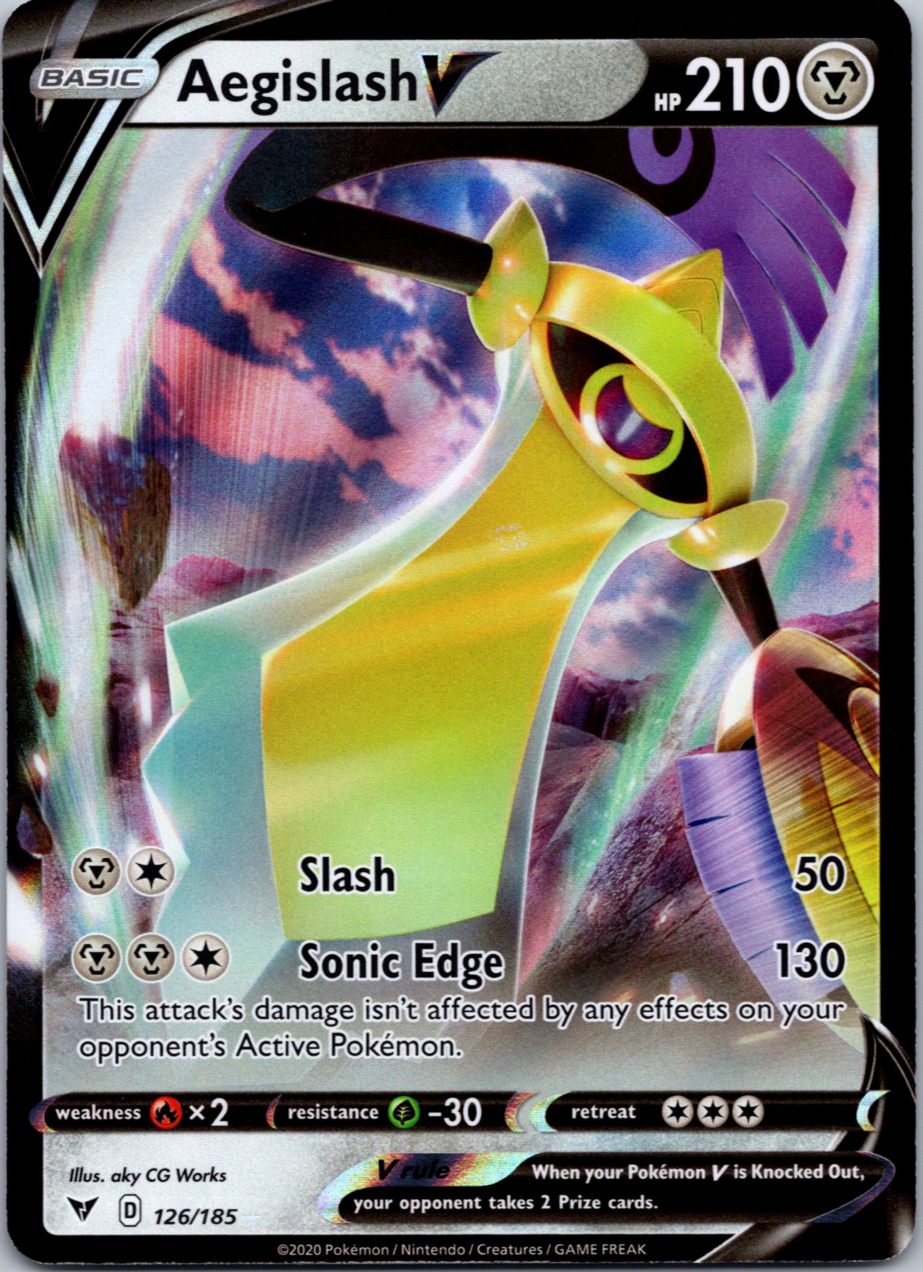 Aegislash V  [126/185] [SWSH04: Vivid Voltage]