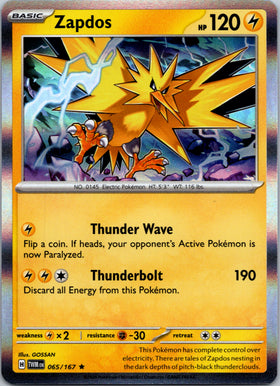 Zapdos [65/167] - (Twilight Masquerade) Holofoil