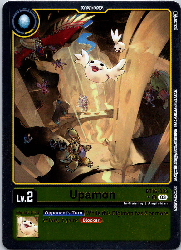 Upamon (Box Promotion Pack: Beginning Observer) [BT16-003-U] [Beginning Observer] Foil