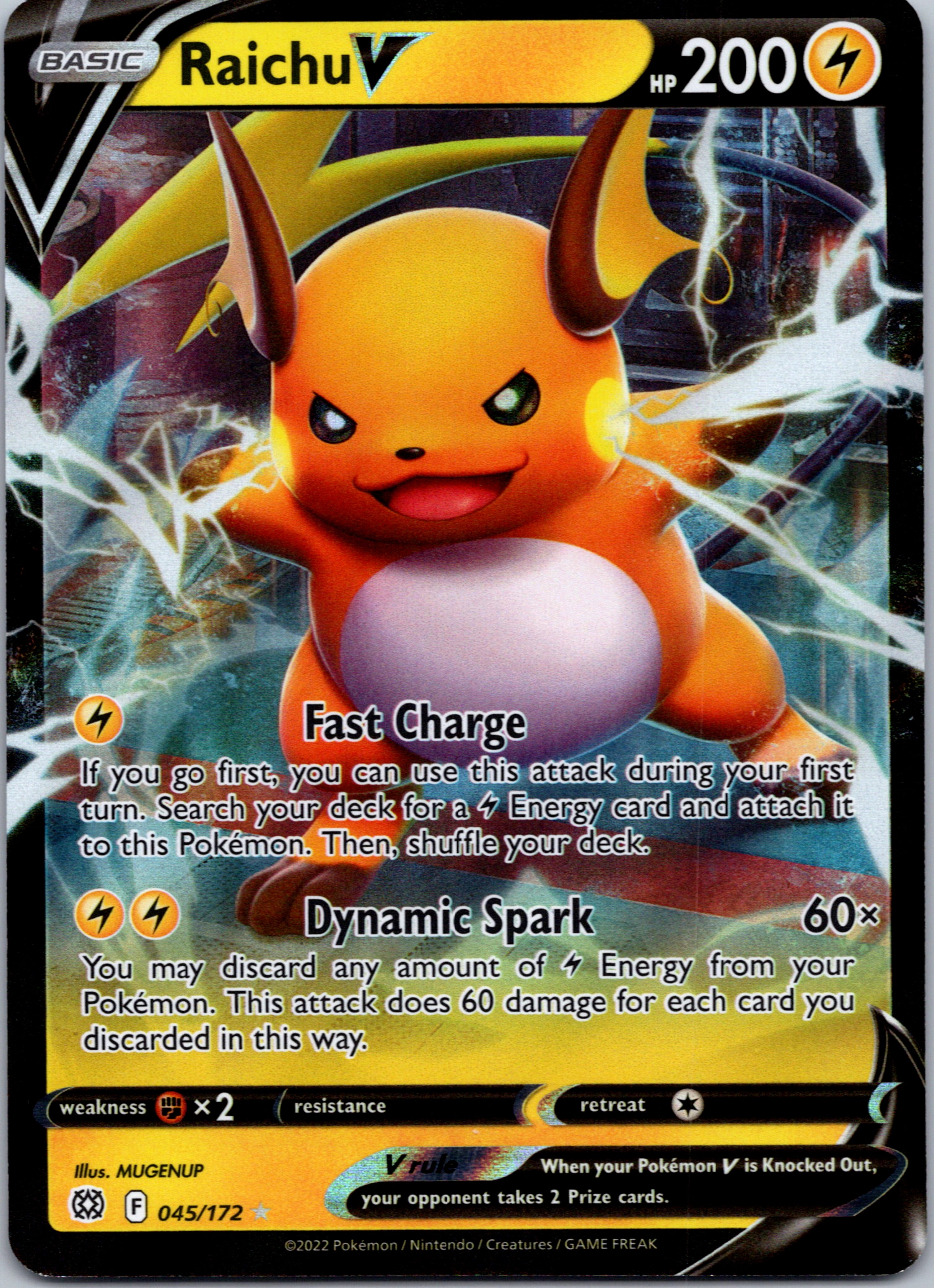 Raichu V (045/172) [Sword & Shield: Brilliant Stars]