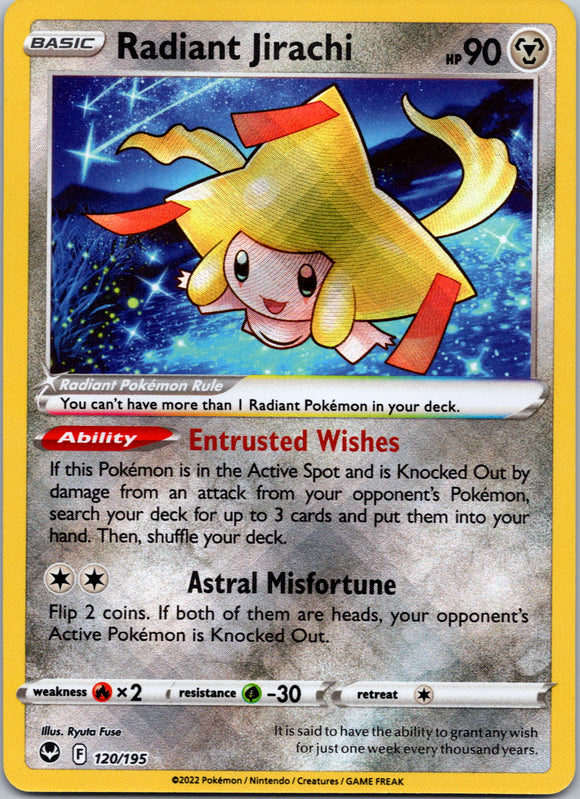 Radiant Jirachi (120/195) [Sword & Shield: Silver Tempest]