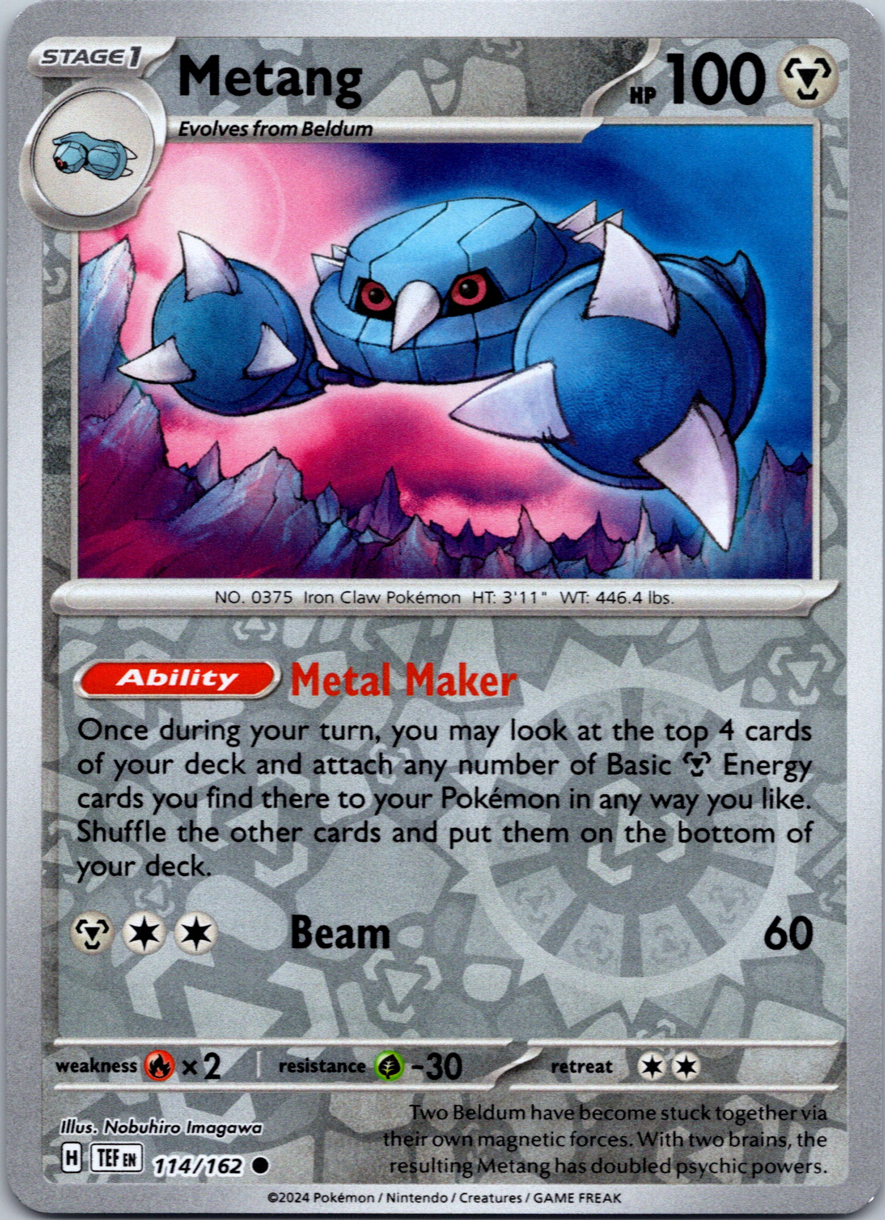 Metang [114/162] - (Temporal Forces) Reverse Holofoil