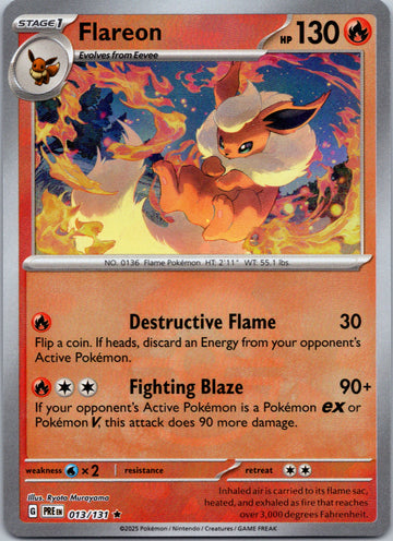 Flareon (Poke Ball Pattern) [013/131] - (Prismatic Evolutions)