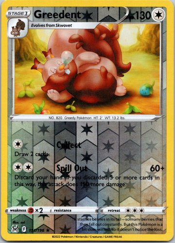 Greedent [151/196] [Lost Origin] Reverse Holofoil
