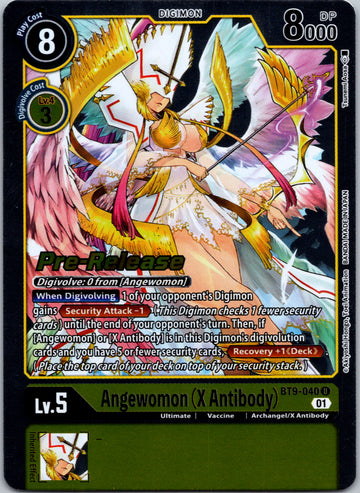 Angewomon (X Antibody) [BT9-040] [X Record Pre-Release Cards] Foil