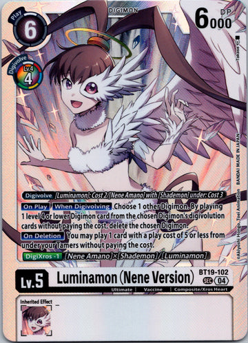 Luminamon (Nene Version) [BT19-102 SEC] [Release Special Booster 2.5] Foil