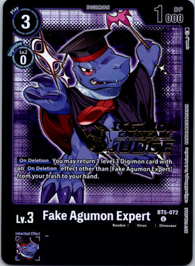 Fake Agumon Expert - BT5-072 (Judge Pack 4) [BT5-072] [Battle of Omni] Foil