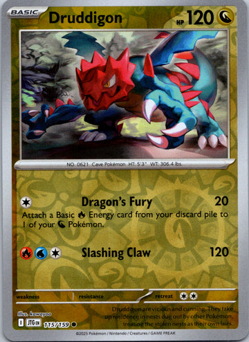 Druddigon [115/159] [Journey Together] Reverse Holofoil