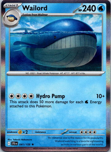 Wailord [041/159] [Journey Together] Holofoil