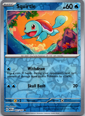 Squirtle - 007/165 (Cosmos Holo) (Costco Exclusive) [007/165] [Scarlet & Violet:  151] Holofoil