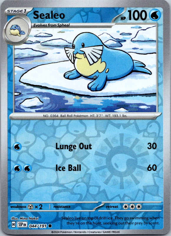 Sealeo [044/191] - (Surging Sparks) Reverse Holofoil