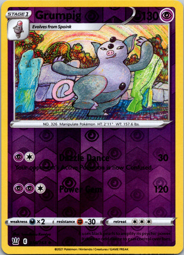 Grumpig [056/163] [Battle Styles] Reverse Holofoil