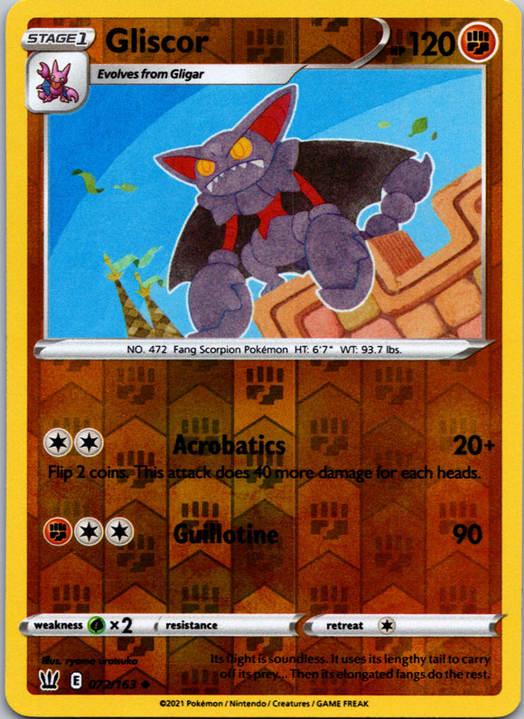 Gliscor [072/163] [Battle Styles] Reverse Holofoil