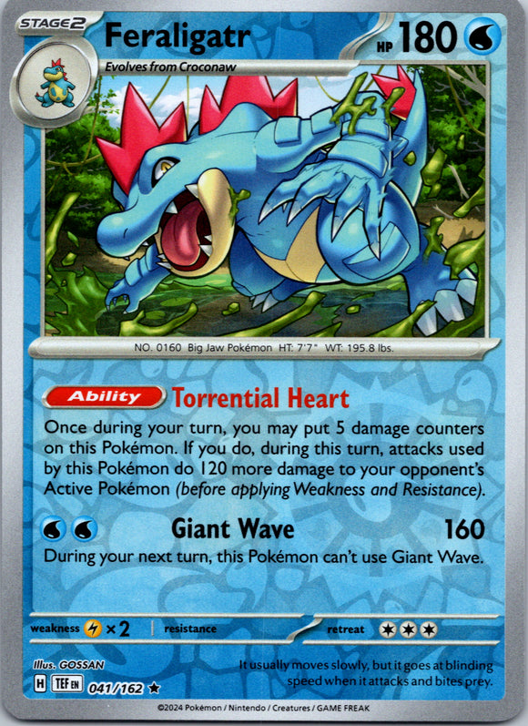 Feraligatr [041/162] - (Temporal Forces) Reverse Holofoil