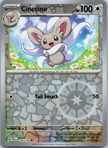 Cinccino [126/159] [Journey Together] Reverse Holofoil