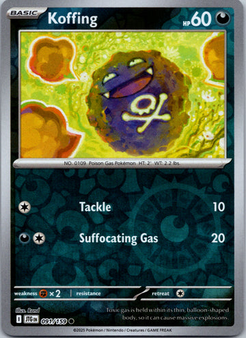 Koffing [091/159] [Journey Together] Reverse Holofoil