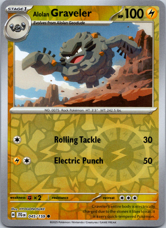 Alolan Graveler [045/159] [Journey Together] Reverse Holofoil
