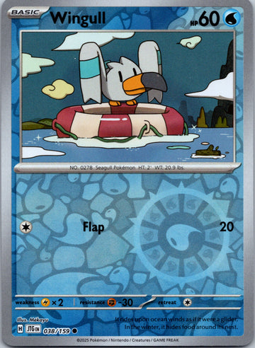 Wingull [038/159] [Journey Together] Reverse Holofoil