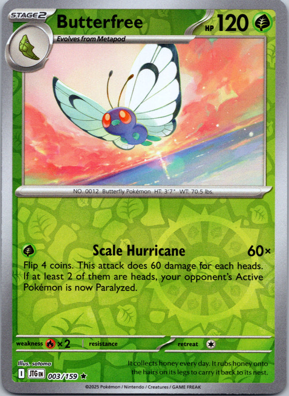 Butterfree [003/159] [Journey Together] Reverse Holofoil