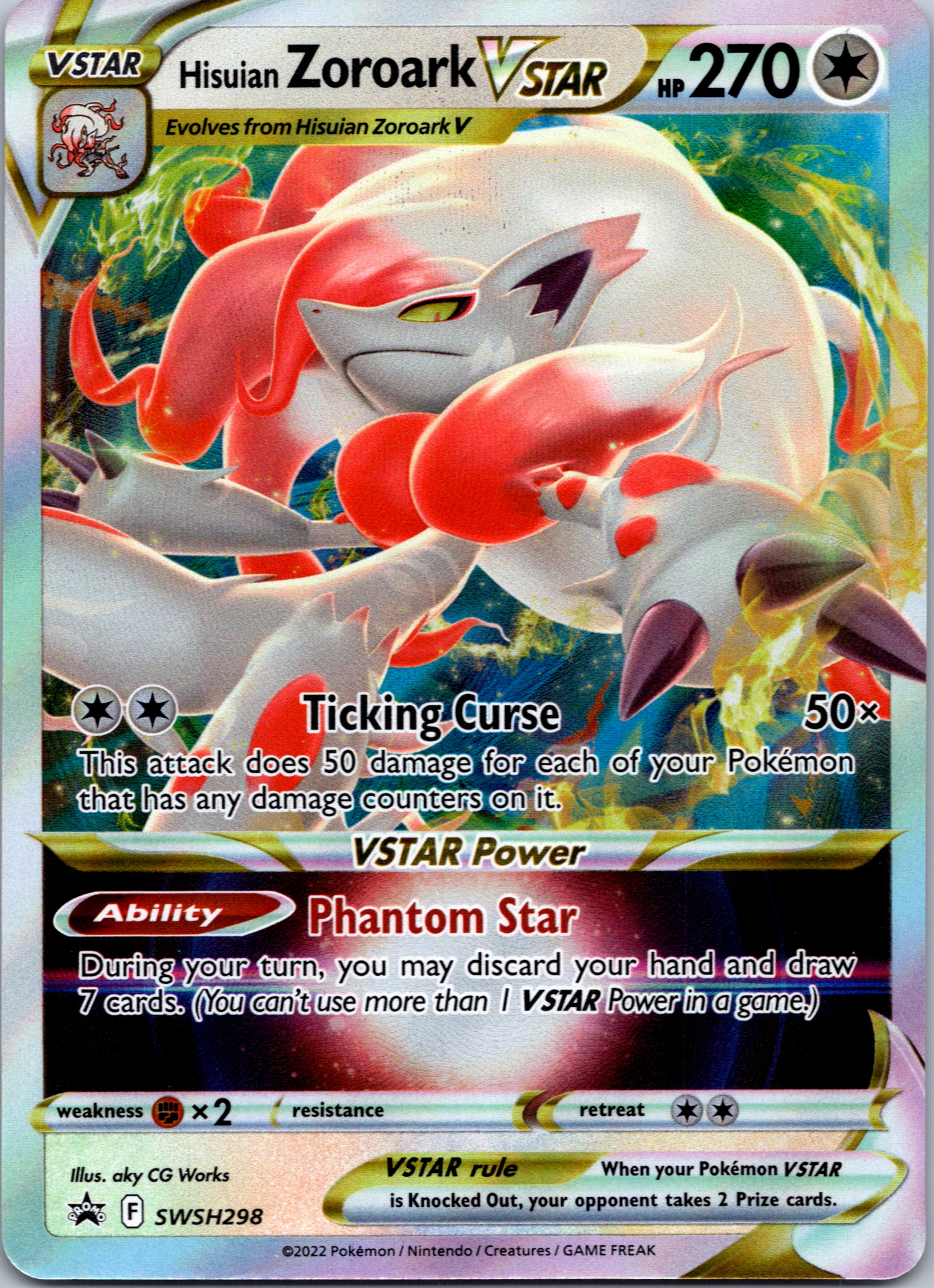 Hisuian Zoroark VSTAR (SWSH298) [Sword & Shield: Black Star Promos]