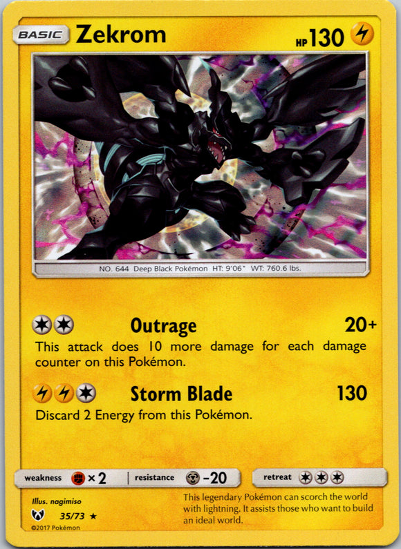 Zekrom [35/73] [Shining Legends] Holofoil