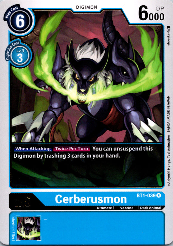 Cerberusmon [BT1-039] [Release Special Booster] Normal