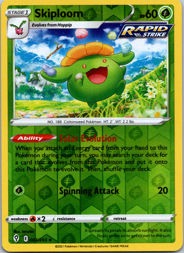 Skiploom [003/203] [Evolving Skies] Reverse Holofoil