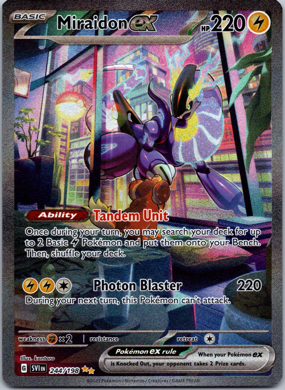 Miraidon ex - 244/198 [244] - (SV01 Scarlet & Violet Base Set) Holofoil