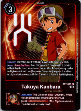 Takuya Kanbara (Box Topper) [BT7-085 R] [Next Adventure] Foil