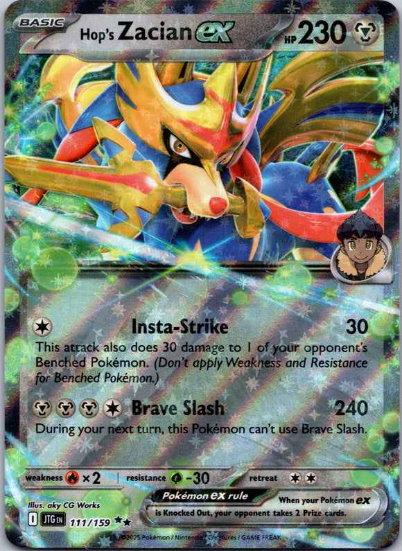 Hop's Zacian ex [111/159] [Journey Together] Holofoil