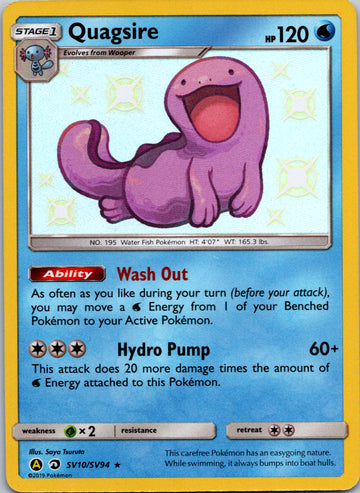 Quagsire (SV10/SV94) [Hidden Fates: Shiny Vault]