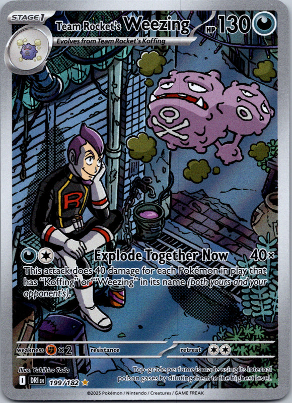 Team Rocket's Weezing - 199/182 [199/182] [Destined Rivals] Holofoil