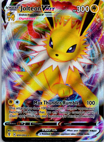 Jolteon VMAX (051/203) [Sword & Shield: Evolving Skies]