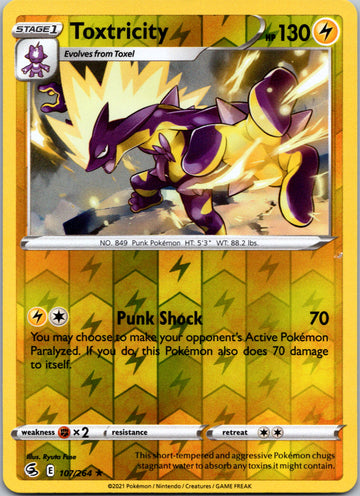 Toxtricity (107) [107/264] [Fusion Strike] Reverse Holofoil