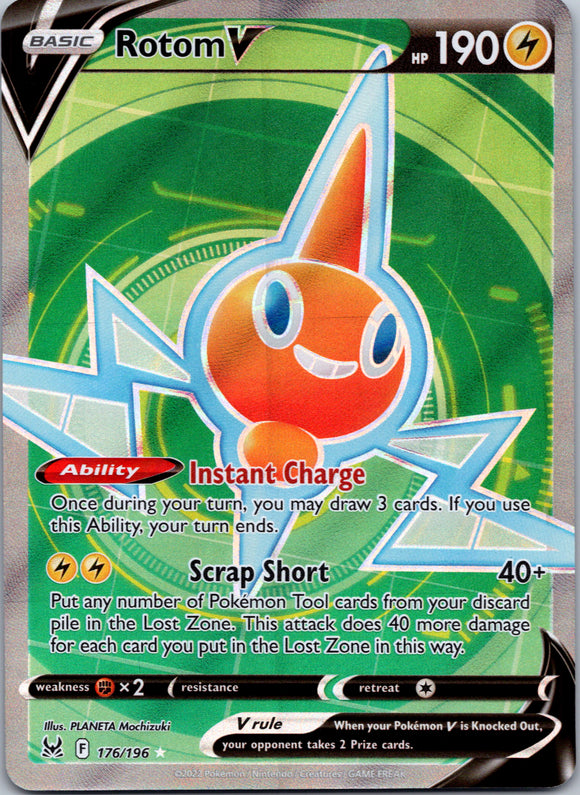 Rotom V (176/196) [Sword & Shield: Lost Origin]