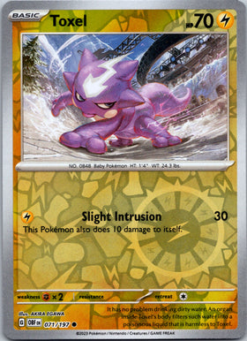 Toxel [071/197] [Obsidian Flames] Reverse Holofoil