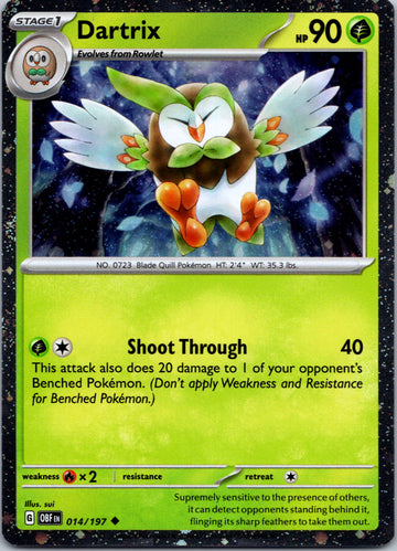 Dartrix - 014/197 (Cosmos Holo) [014/197] [Obsidian Flames] Holofoil