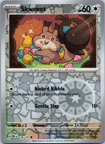 Skwovet [178/197] [Obsidian Flames] Reverse Holofoil