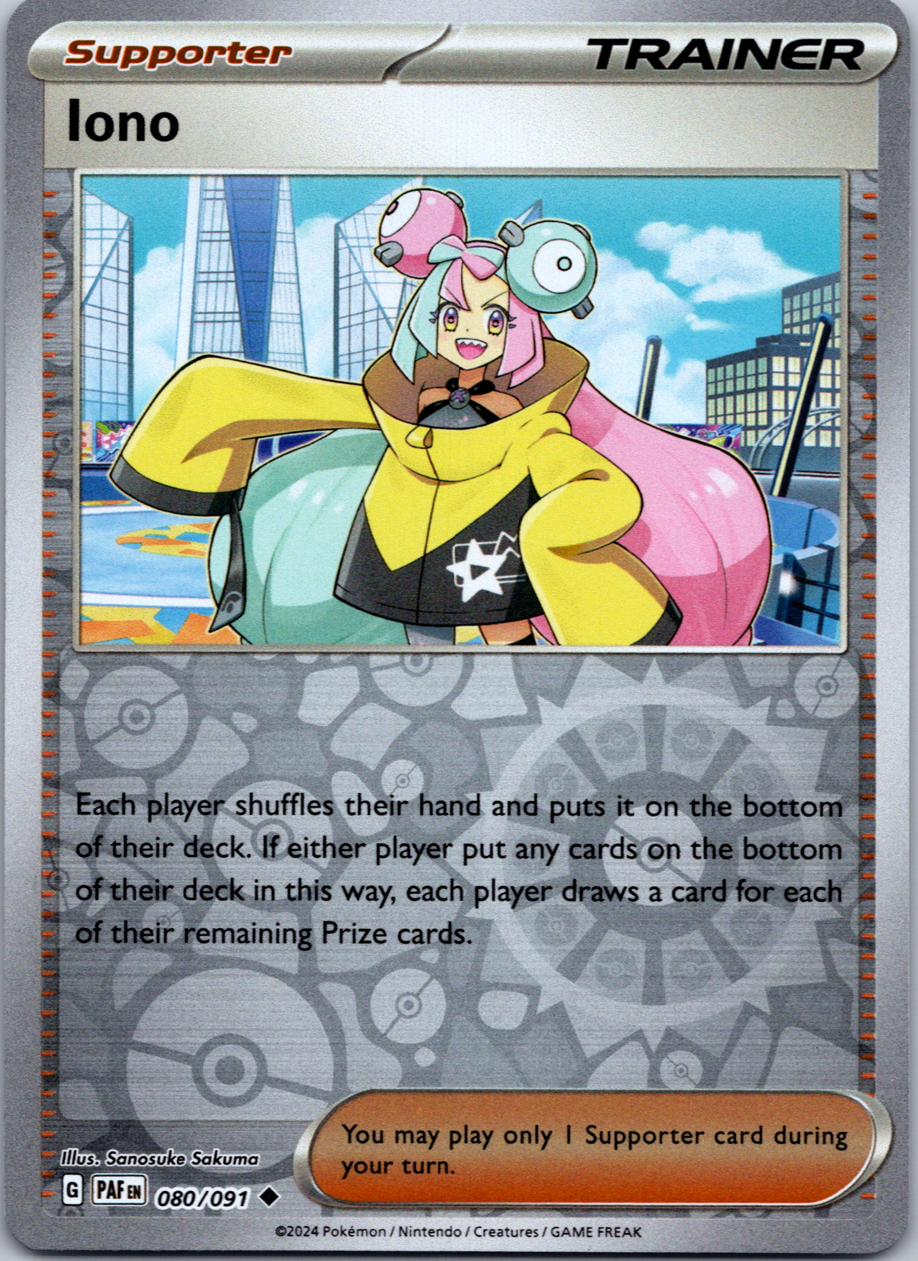 Iono [080/091] - (Paldean Fates) Reverse Holofoil
