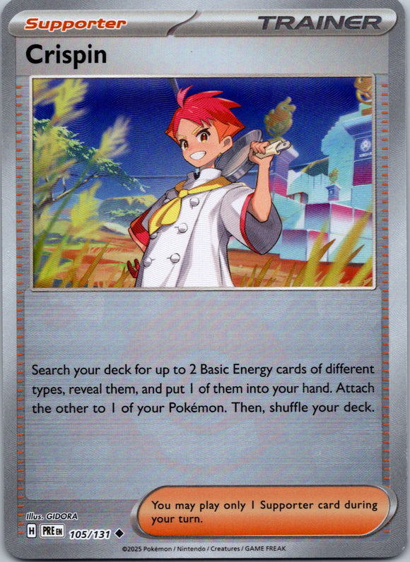 Crispin - 105/131 (Poke Ball Pattern) [105/131] [Prismatic Evolutions] Holofoil